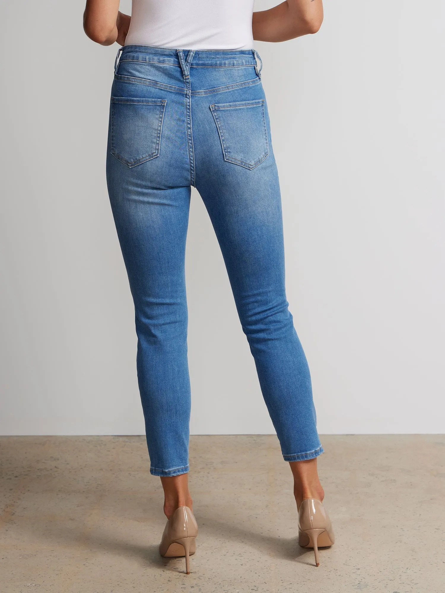 Petite Perfect Fit High Rise Ankle Skinny Jeans